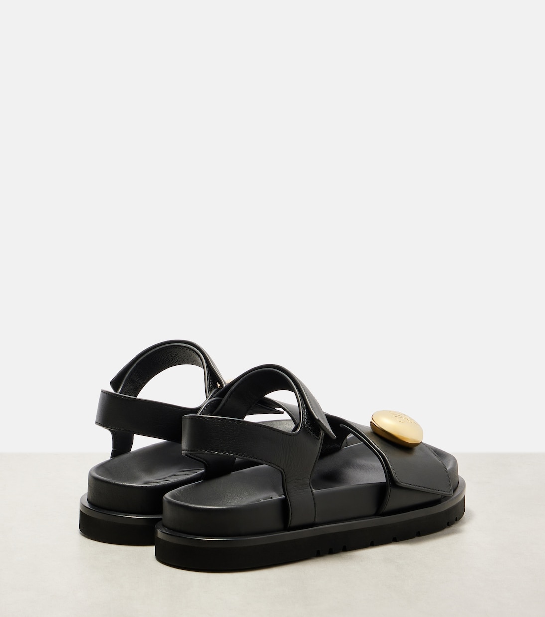 Pebble leather sandals | Loewe