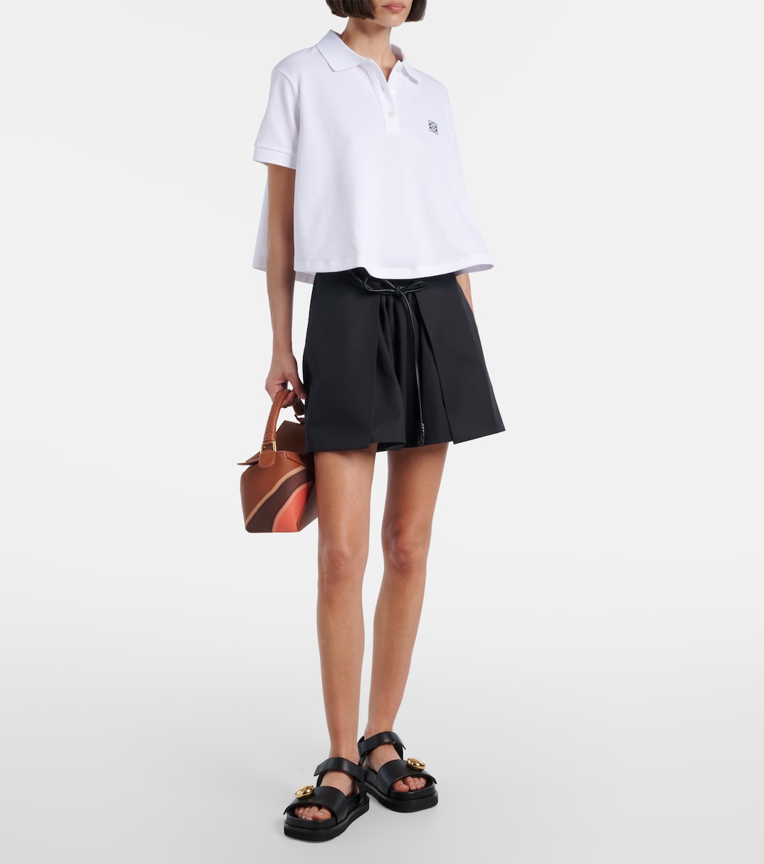 Pebble leather sandals | Loewe