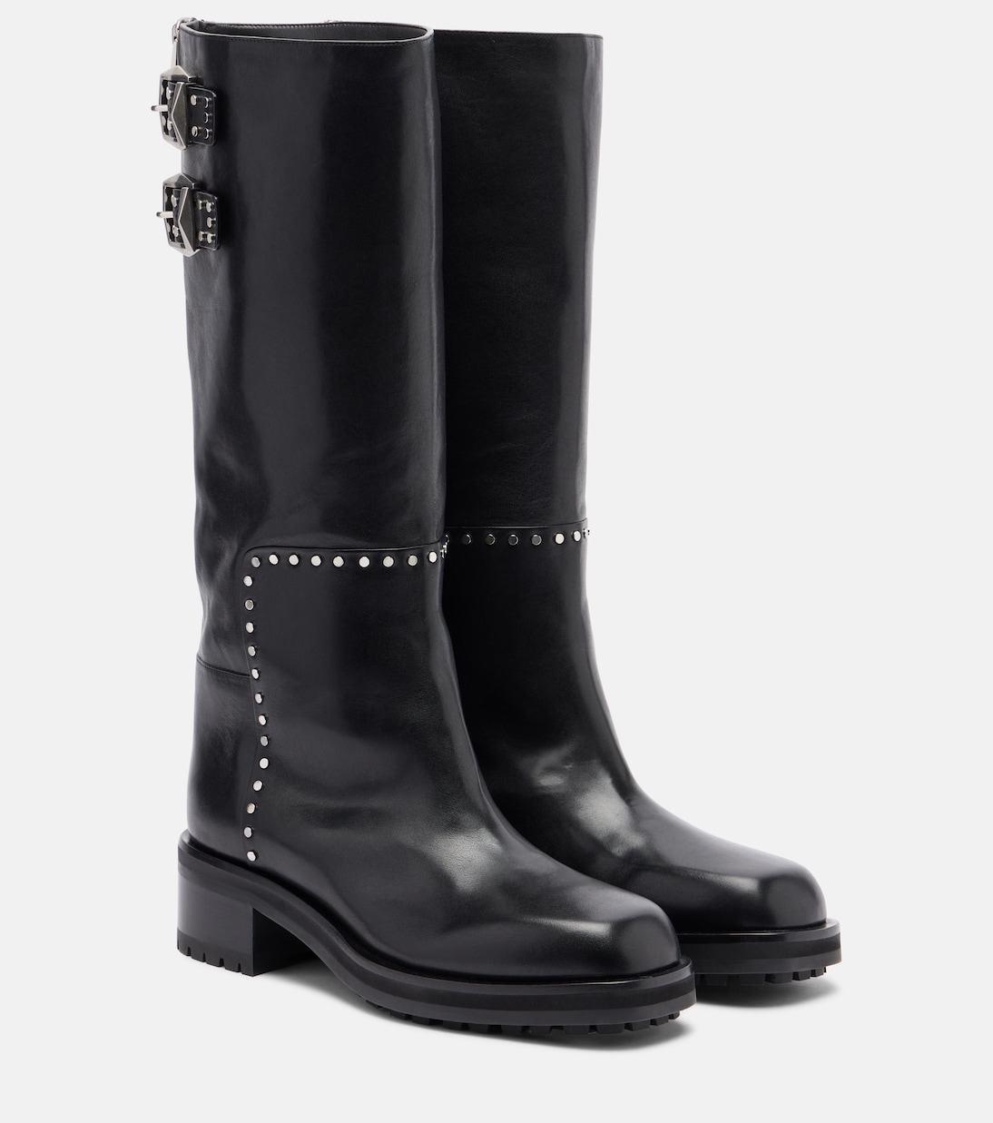 Brooklyn leather biker boots | Jimmy Choo