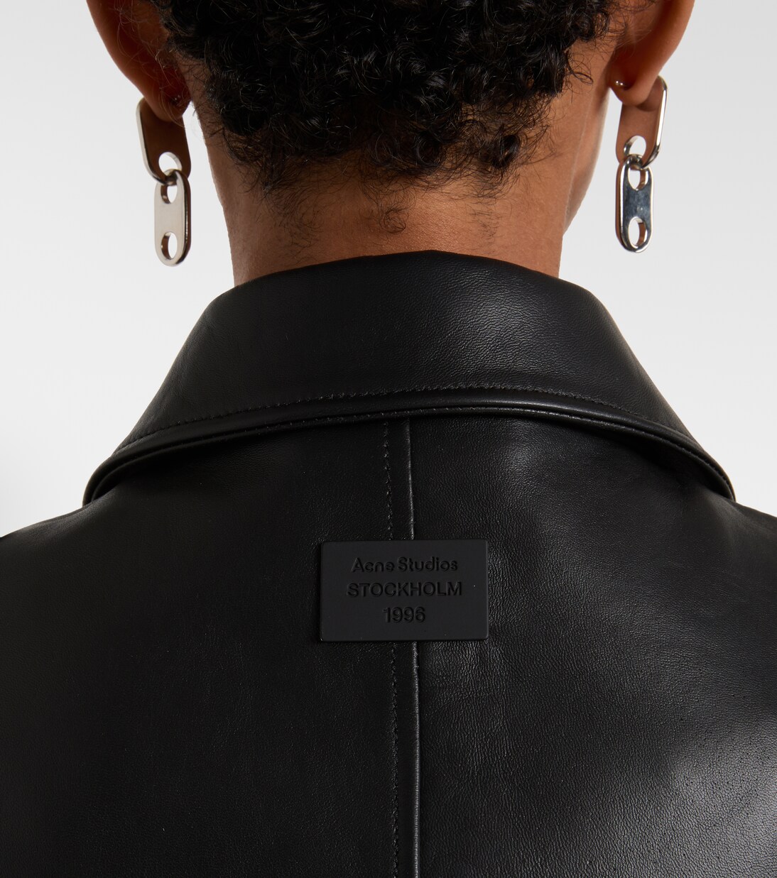 Oversized leather biker jacket | Acne Studios