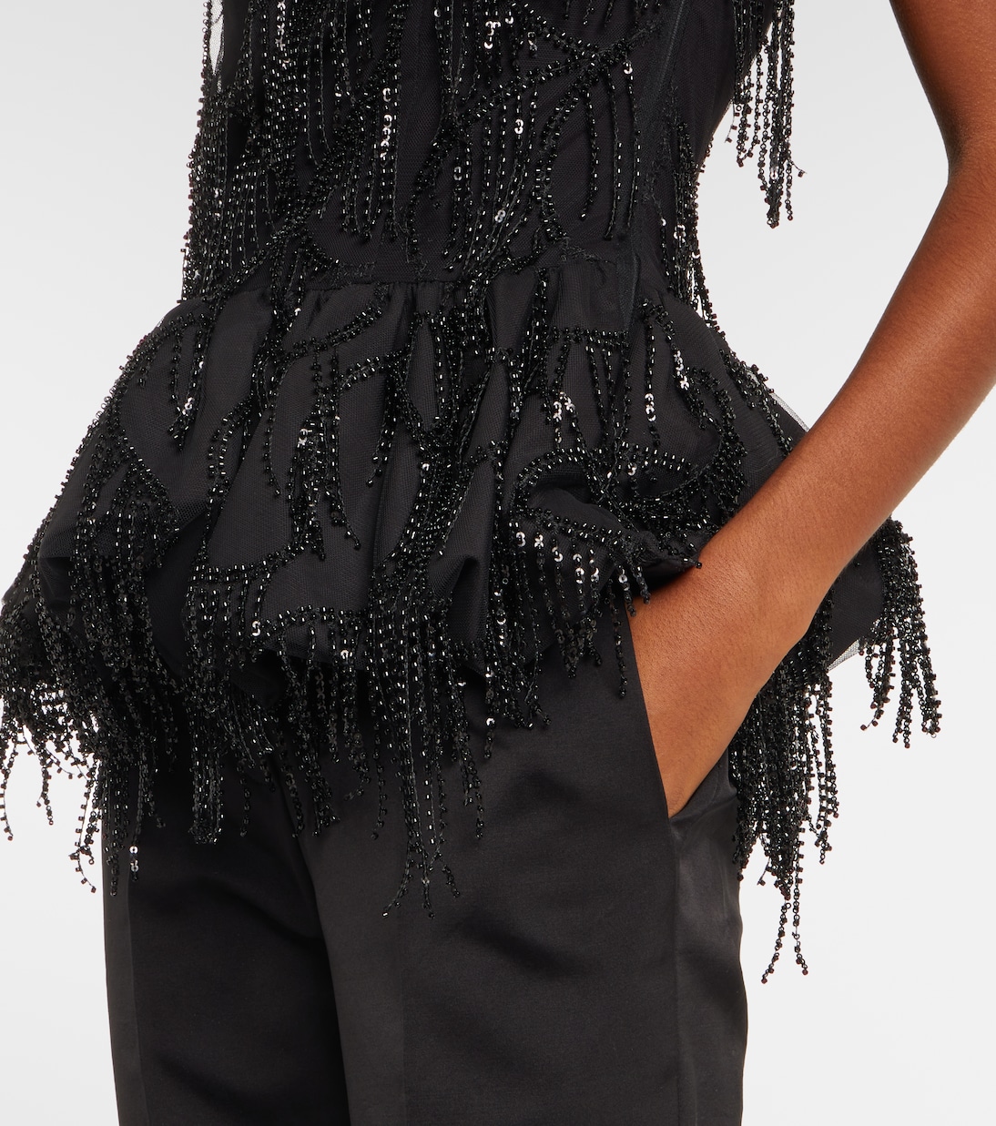 Albertina sequined strapless top  | Rotate