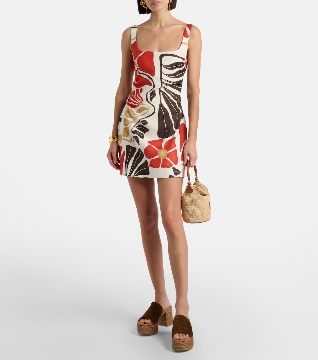 Suede platform espadrille mules | Gianvito Rossi