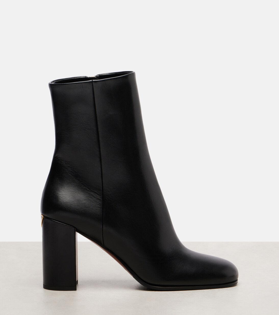 Logo leather ankle boots | Prada
