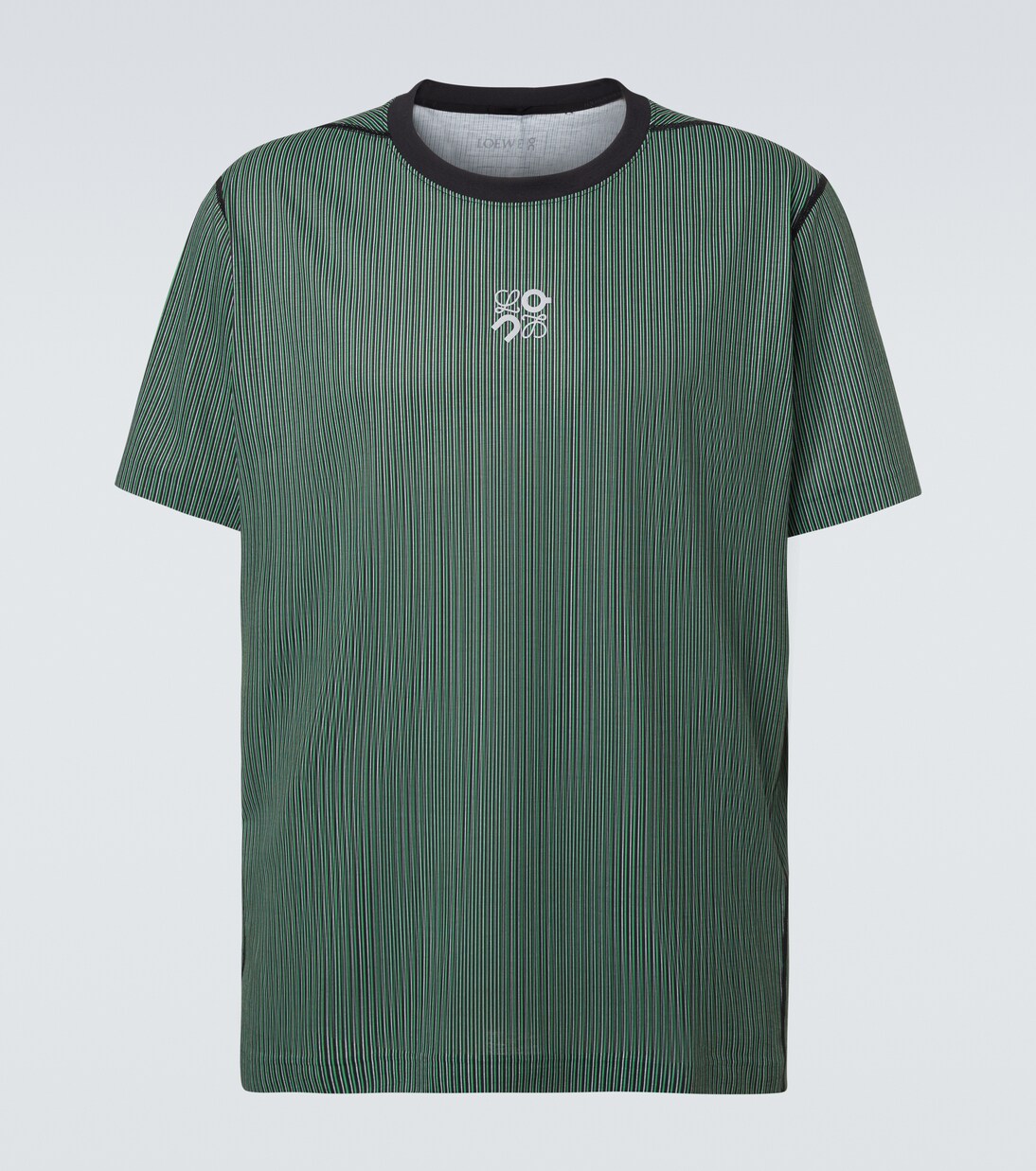 x On striped technical jersey T-shirt | Loewe
