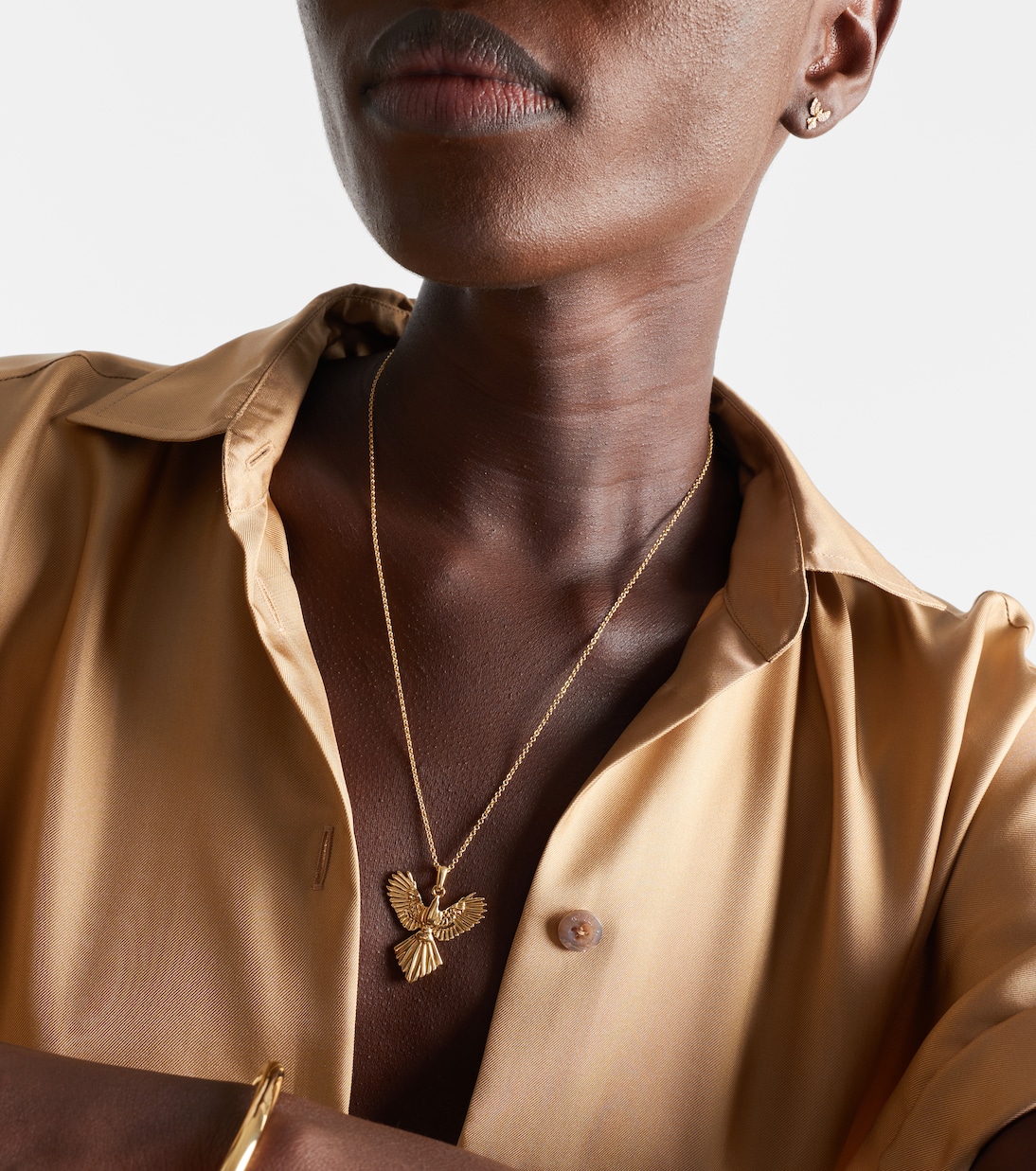 Phoenix 18kt gold pendant necklace | Anita Ko