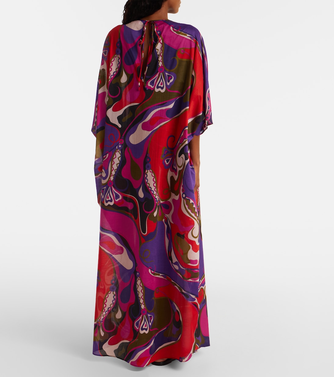 Abito lungo Orchidee in cotone | Pucci