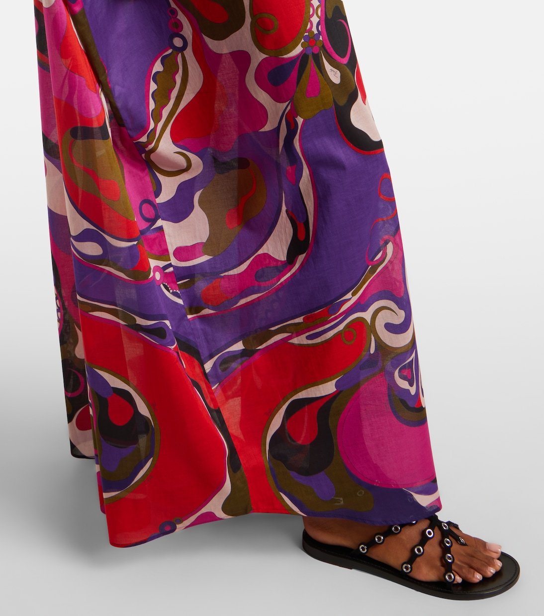 Abito lungo Orchidee in cotone | Pucci