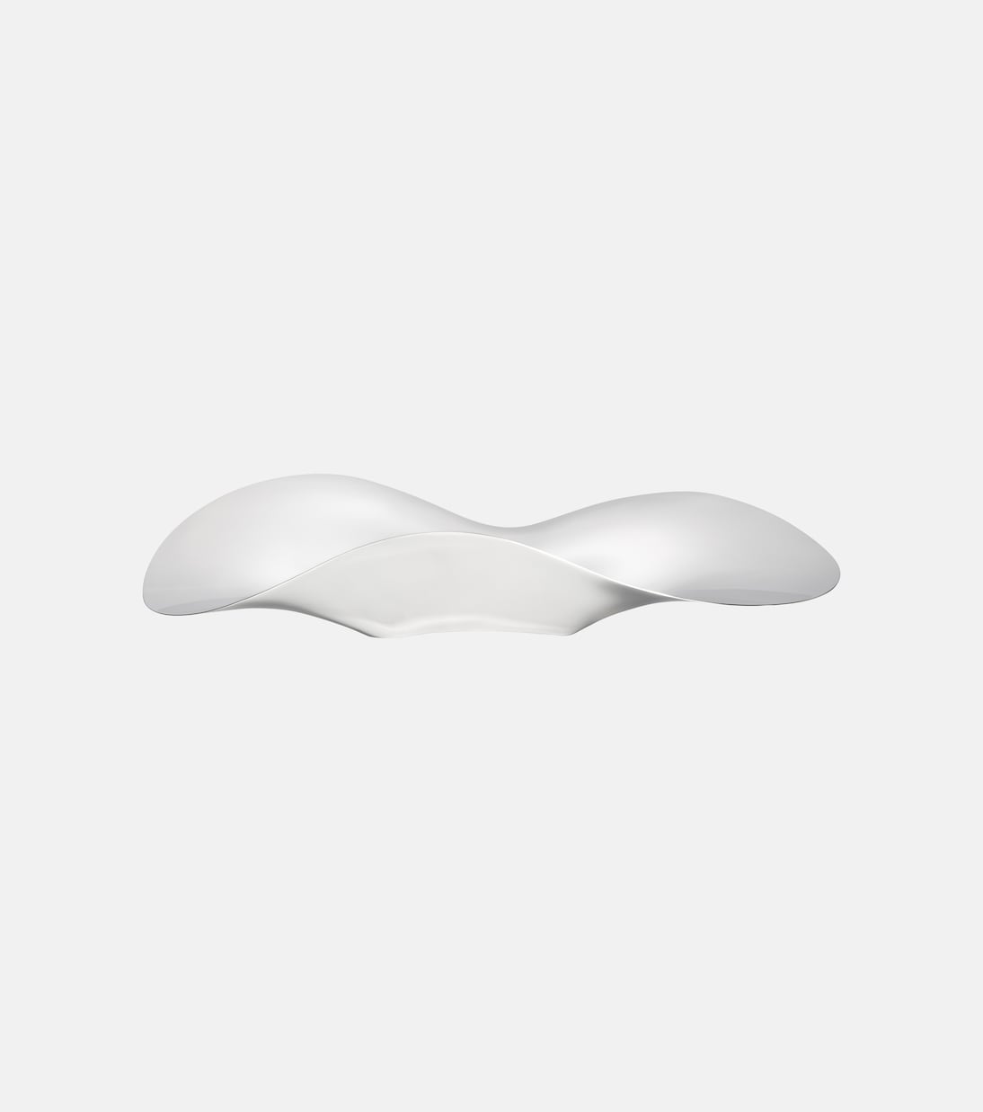 Indulgence stainless silver decorative tray by Helle Damkjær | Georg Jensen