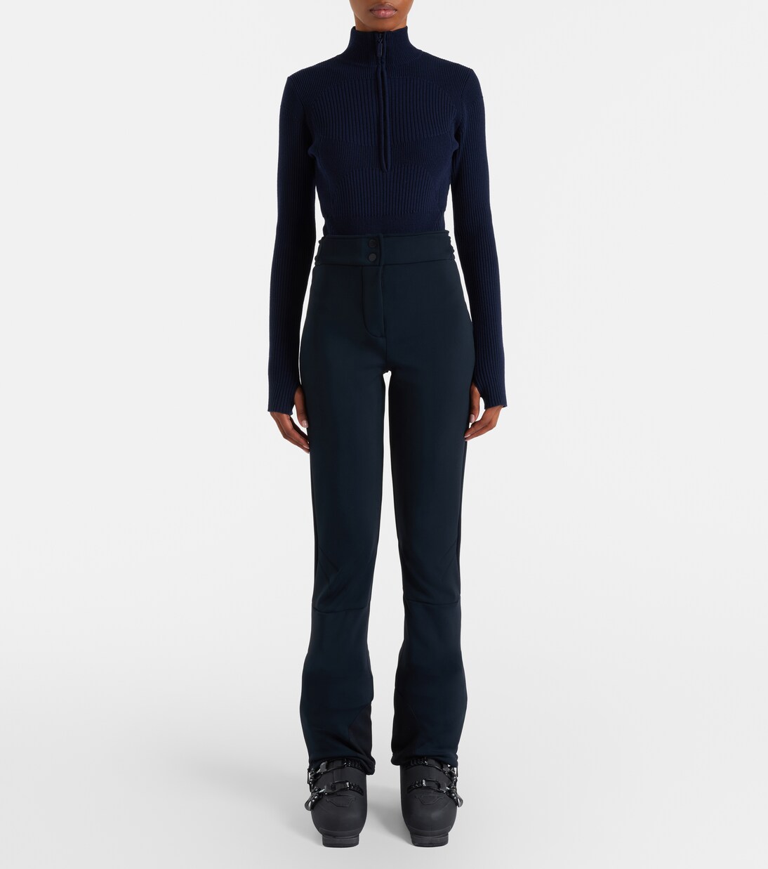 Butte ribbed-knit wool ski bodysuit | Cordova