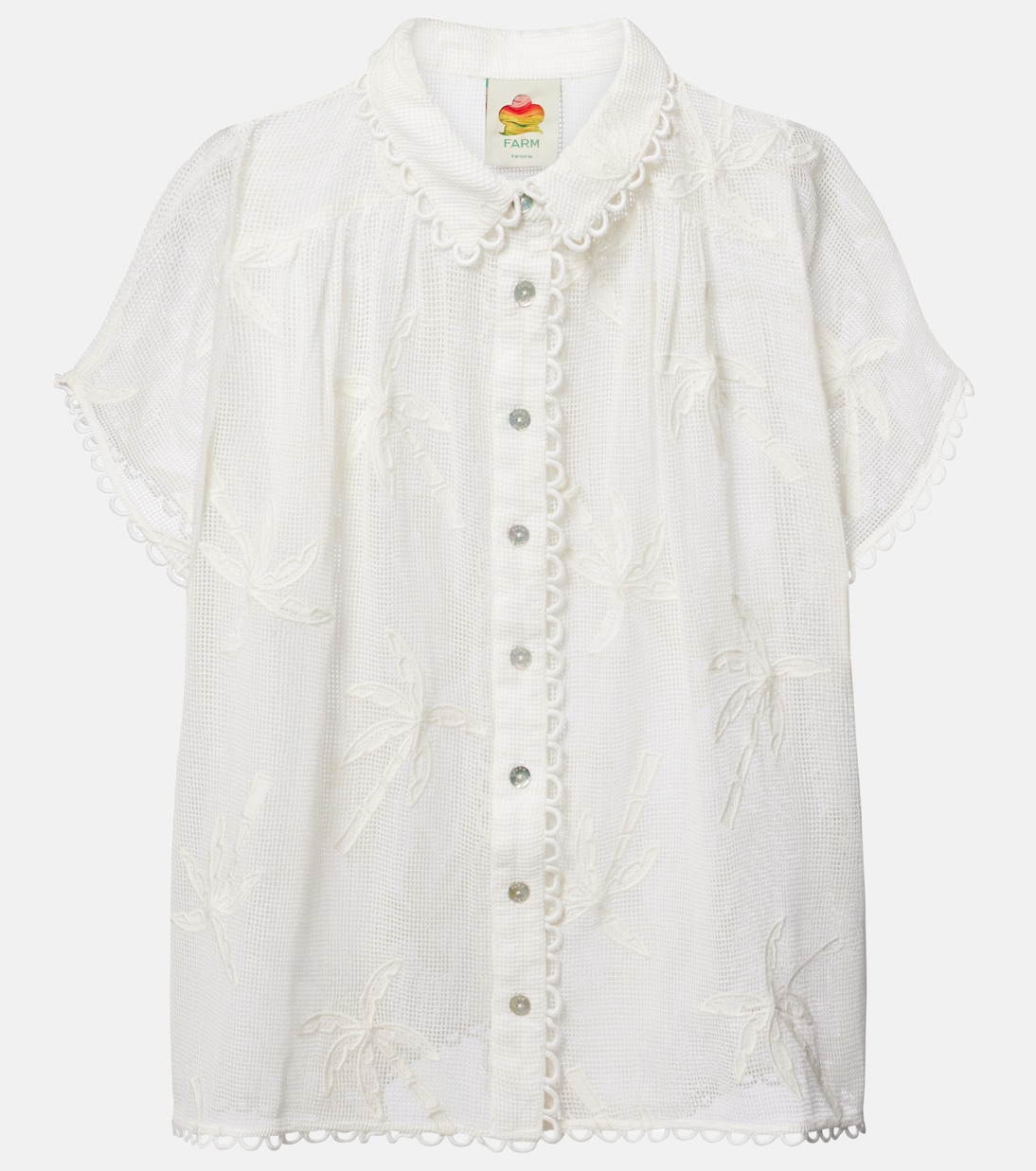 Embroidered cotton shirt | Farm Rio