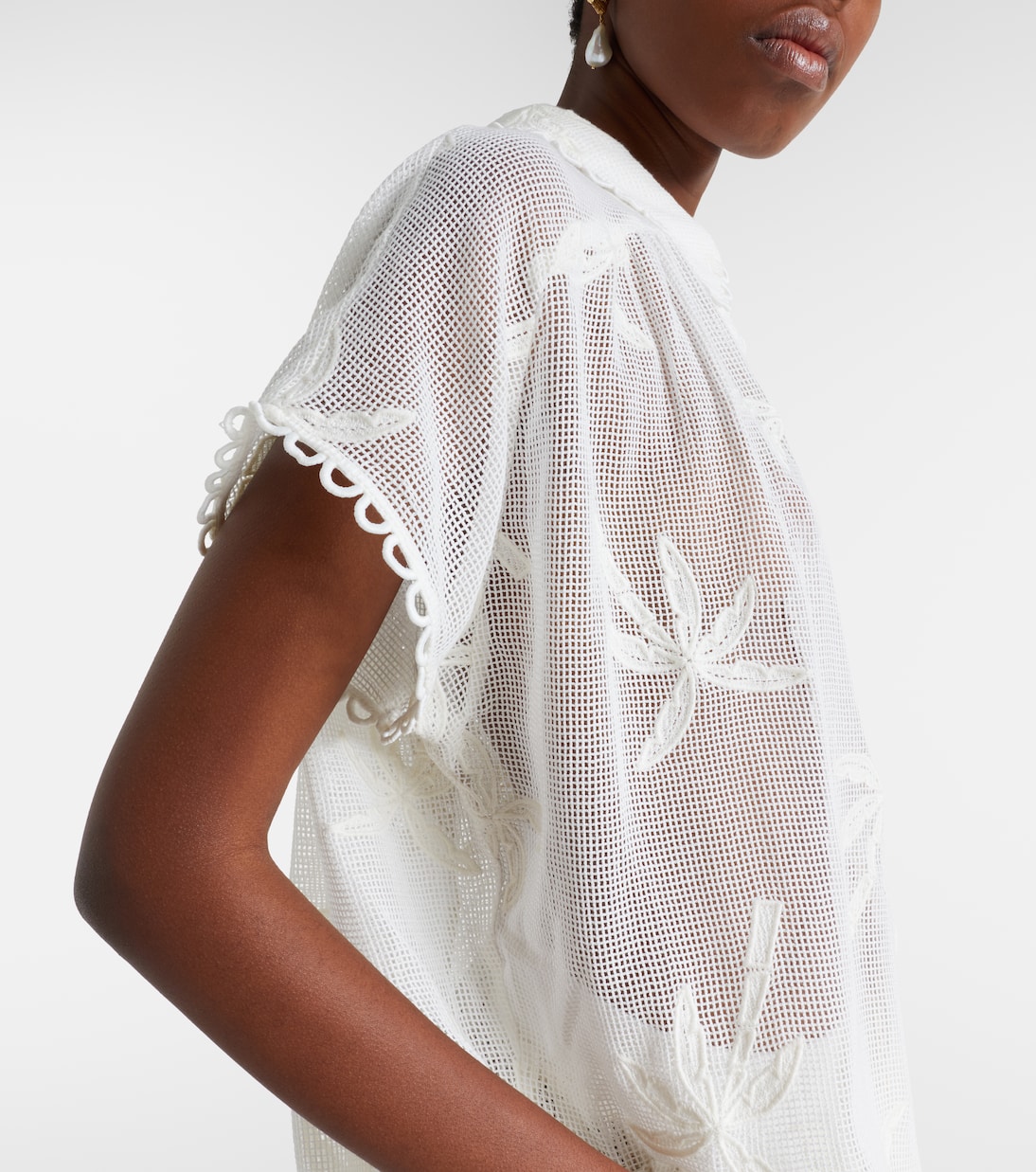 Embroidered cotton shirt | Farm Rio