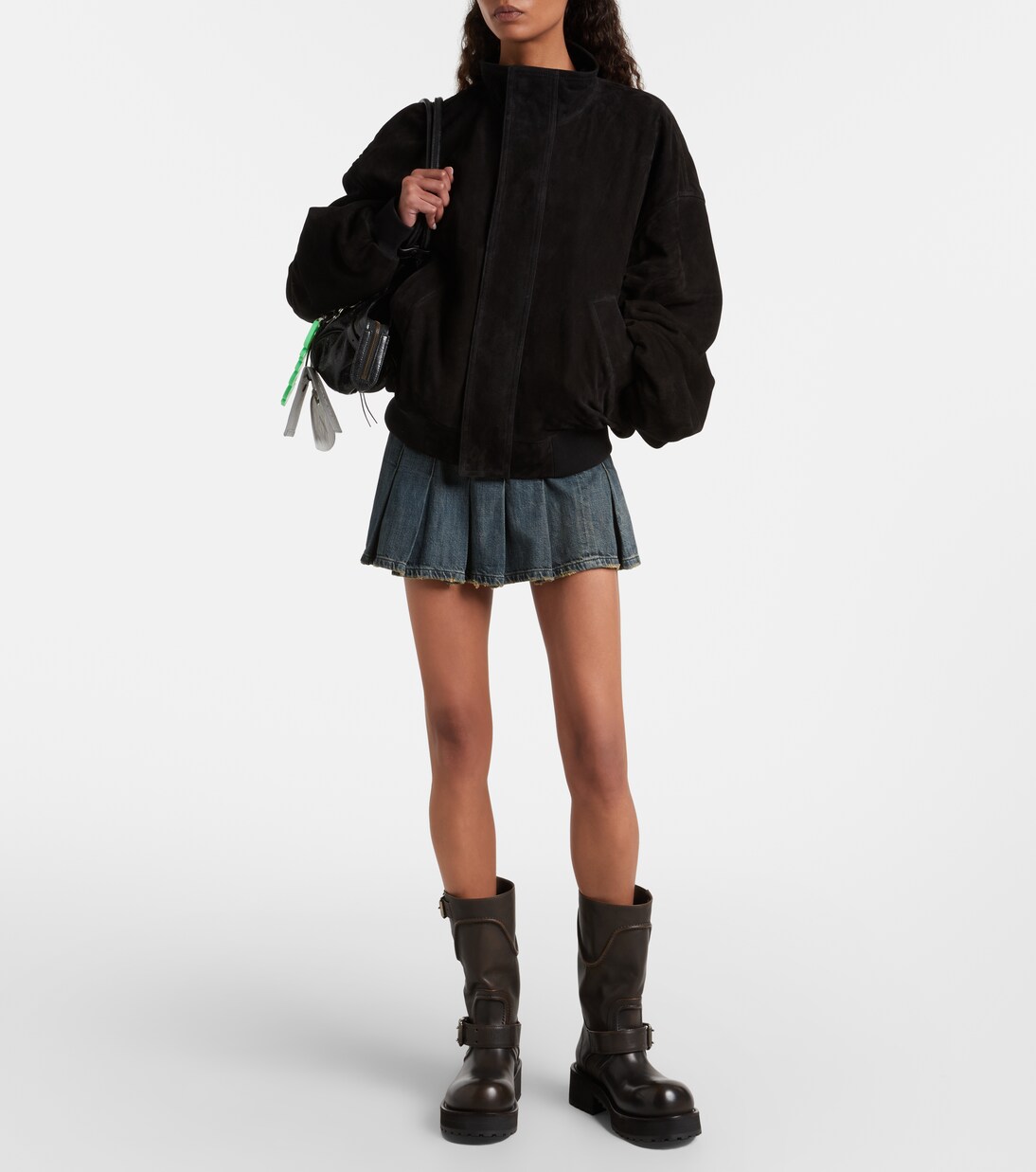 Venom debossed leather boots | Balenciaga