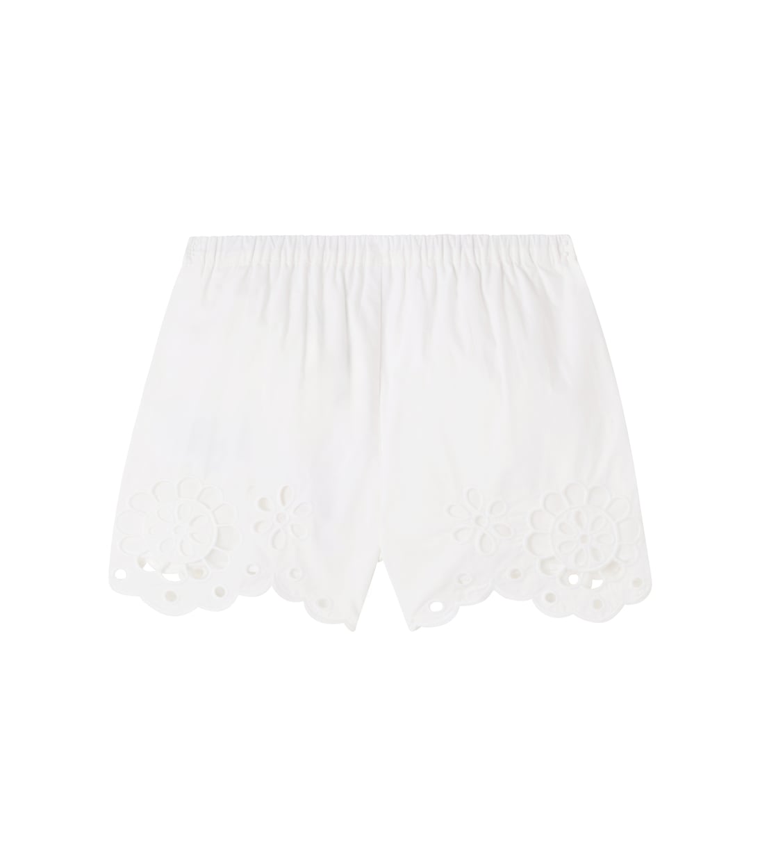 Shorts Awaken de algodón bordados festoneados | Zimmermann Kids
