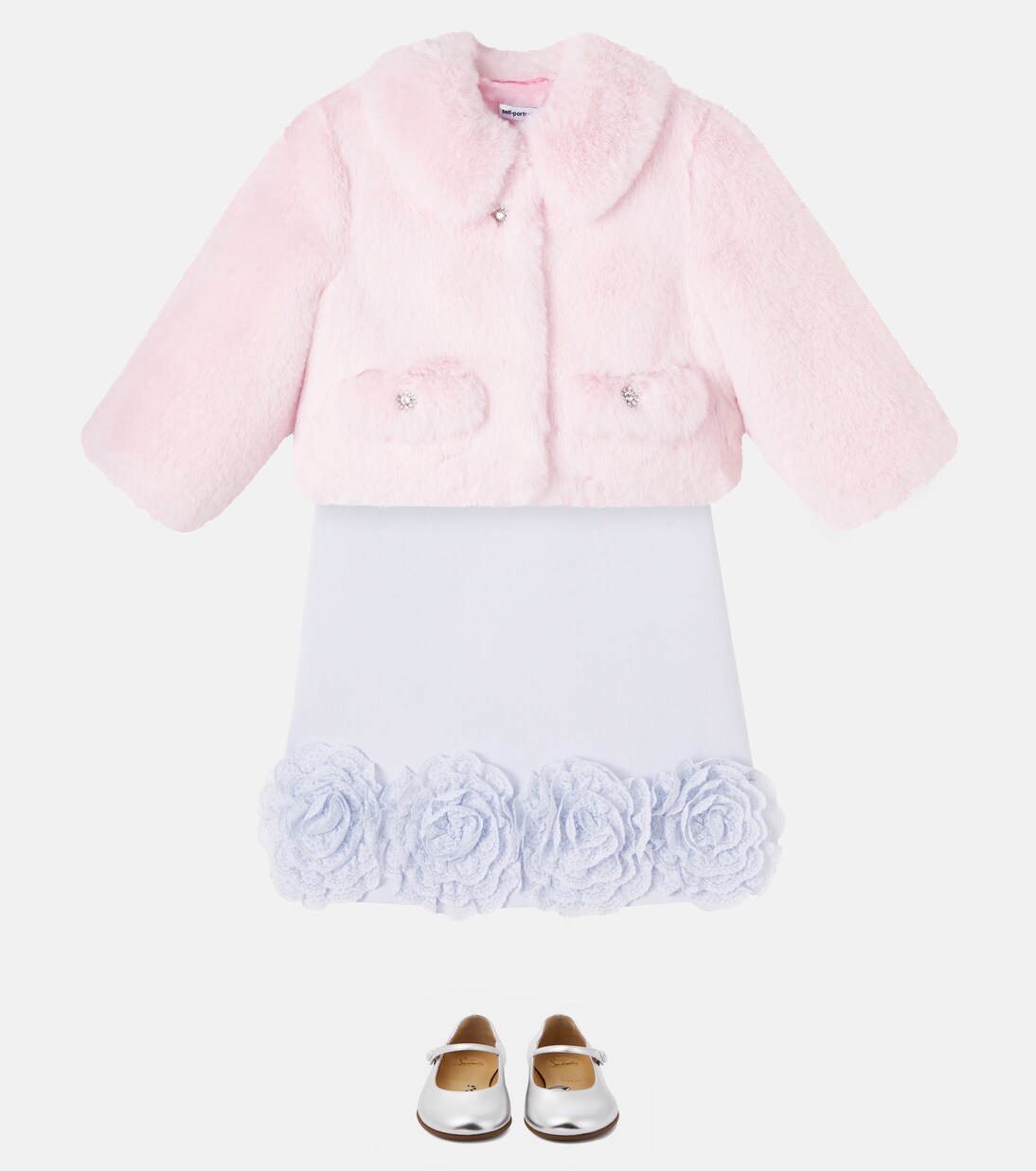 Kleid aus Crêpe | Self-Portrait Kids