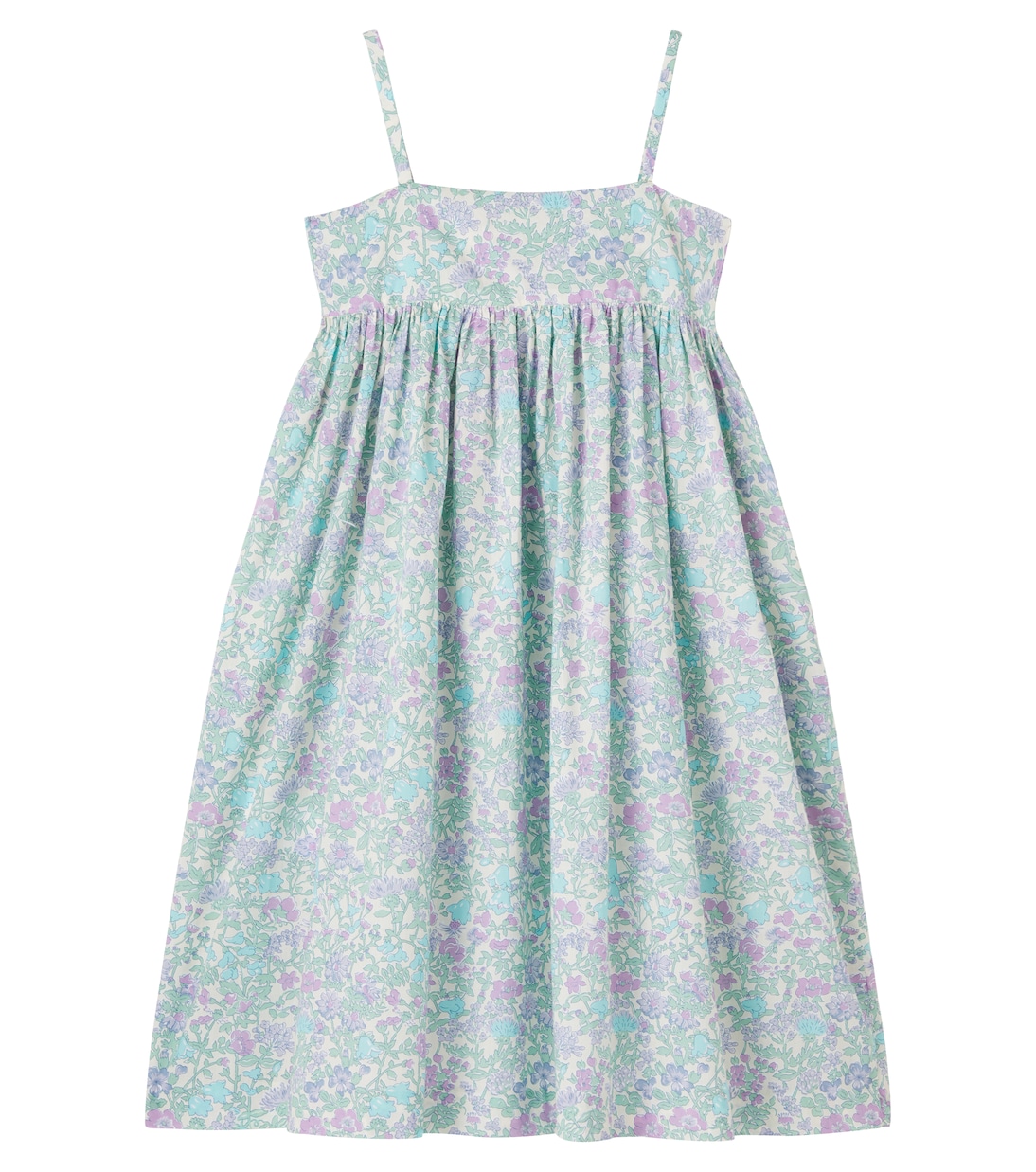 Passion floral smocked cotton dress | Bonpoint