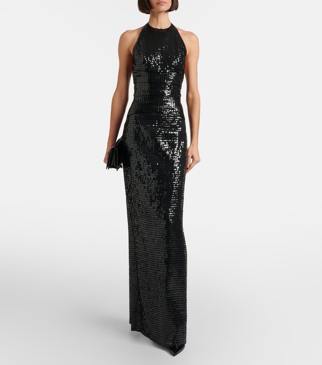 Robe longue en soie à sequins | Roberto Cavalli