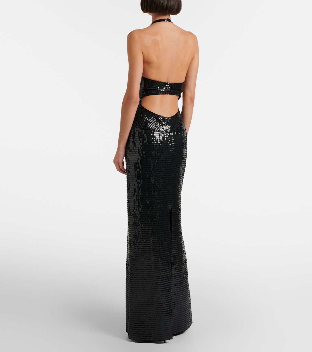 Robe longue en soie à sequins | Roberto Cavalli