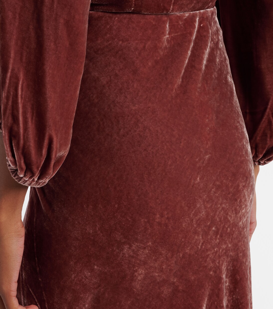 Felicity velvet midi skirt | Velvet