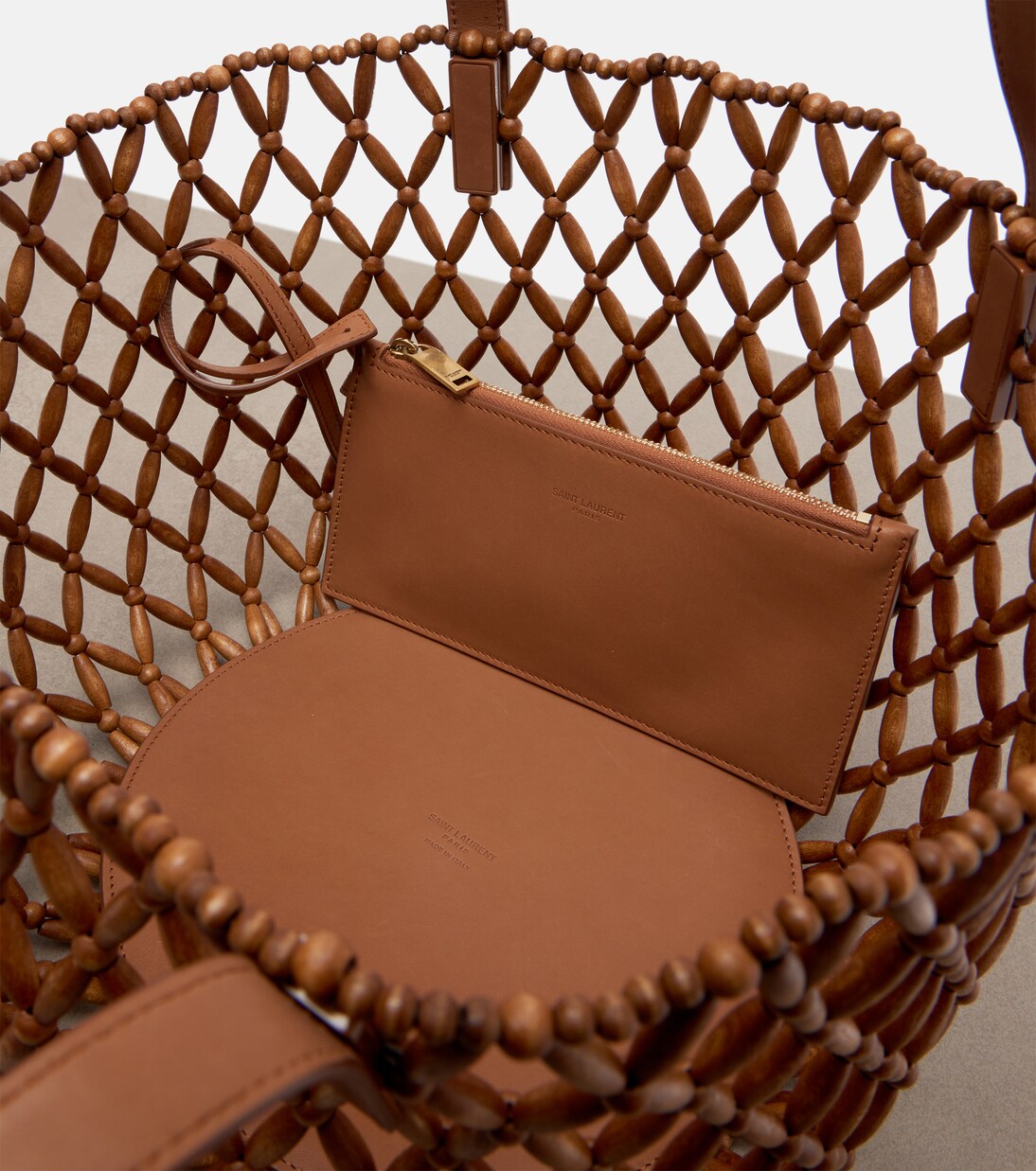 Panier Small wooden basket bag | Saint Laurent