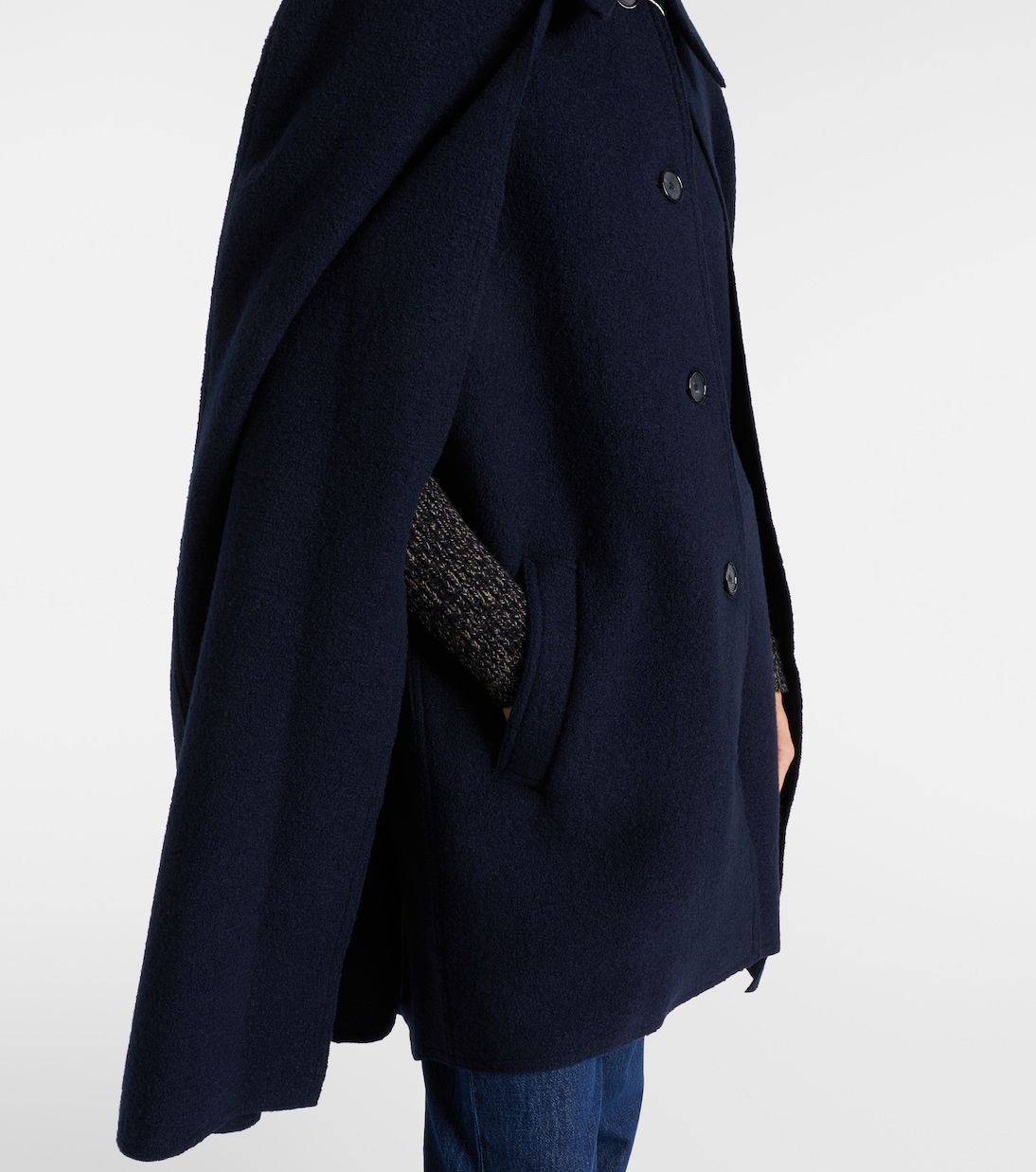 Cape aus Woll-Bouclé | Toteme