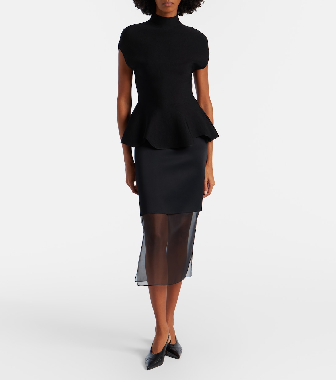 Sybil layered midi skirt | Khaite