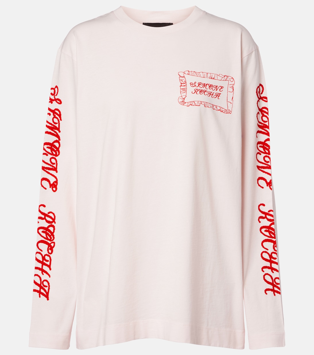 Pillowcase printed cotton jersey T-shirt | Simone Rocha