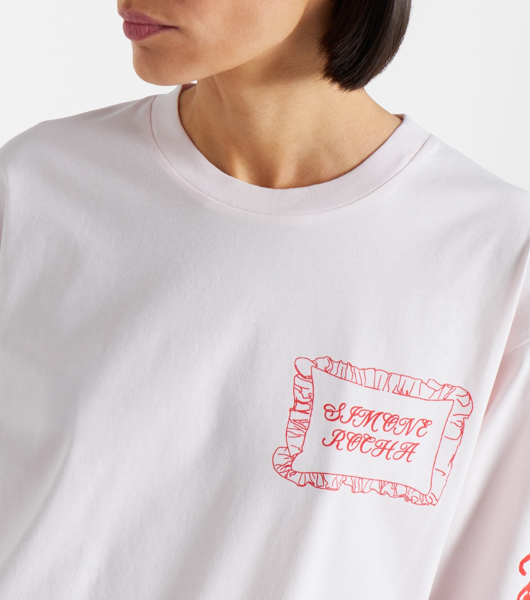 Pillowcase printed cotton jersey T-shirt | Simone Rocha