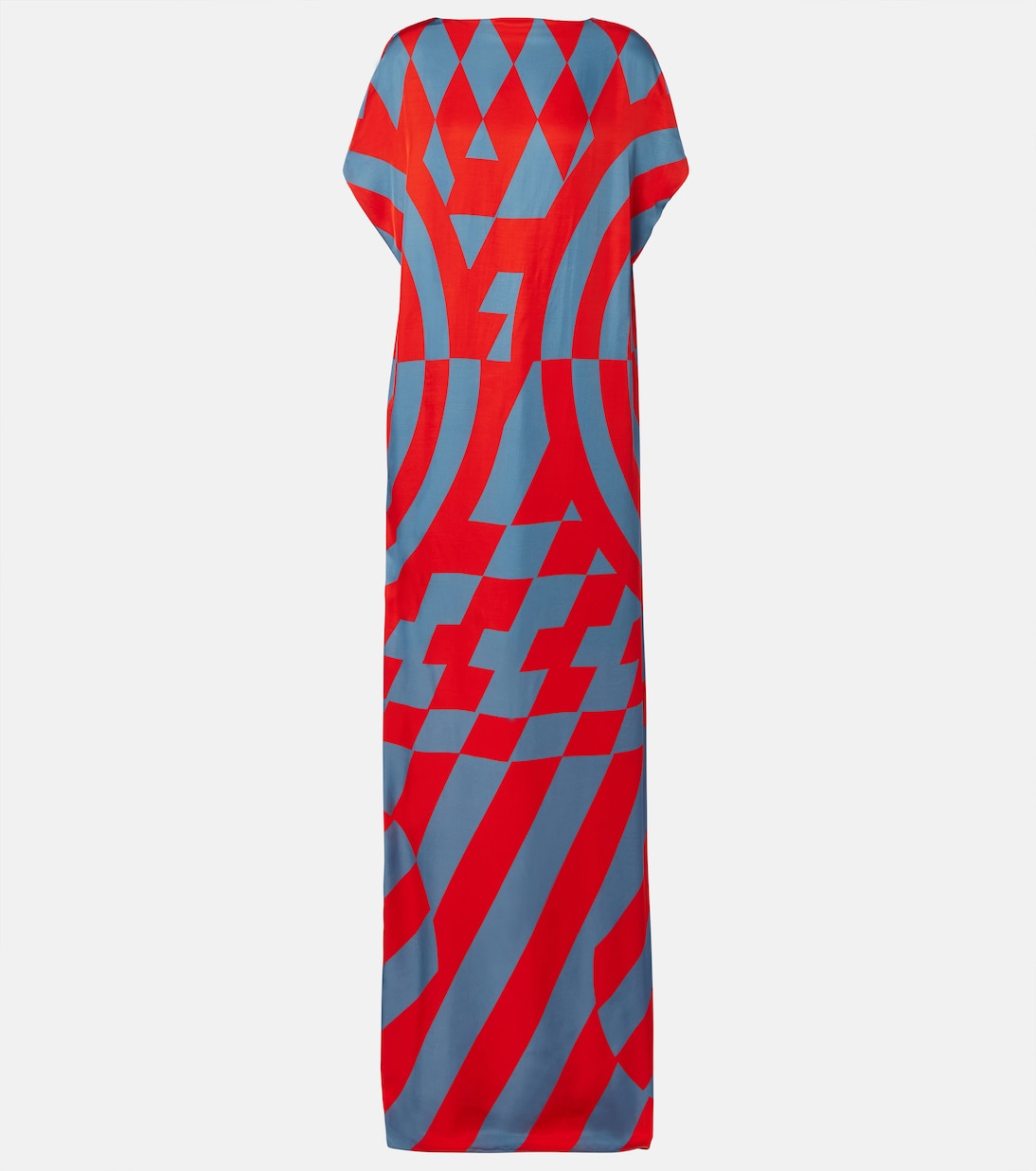 Printed satin maxi dress | Dries Van Noten