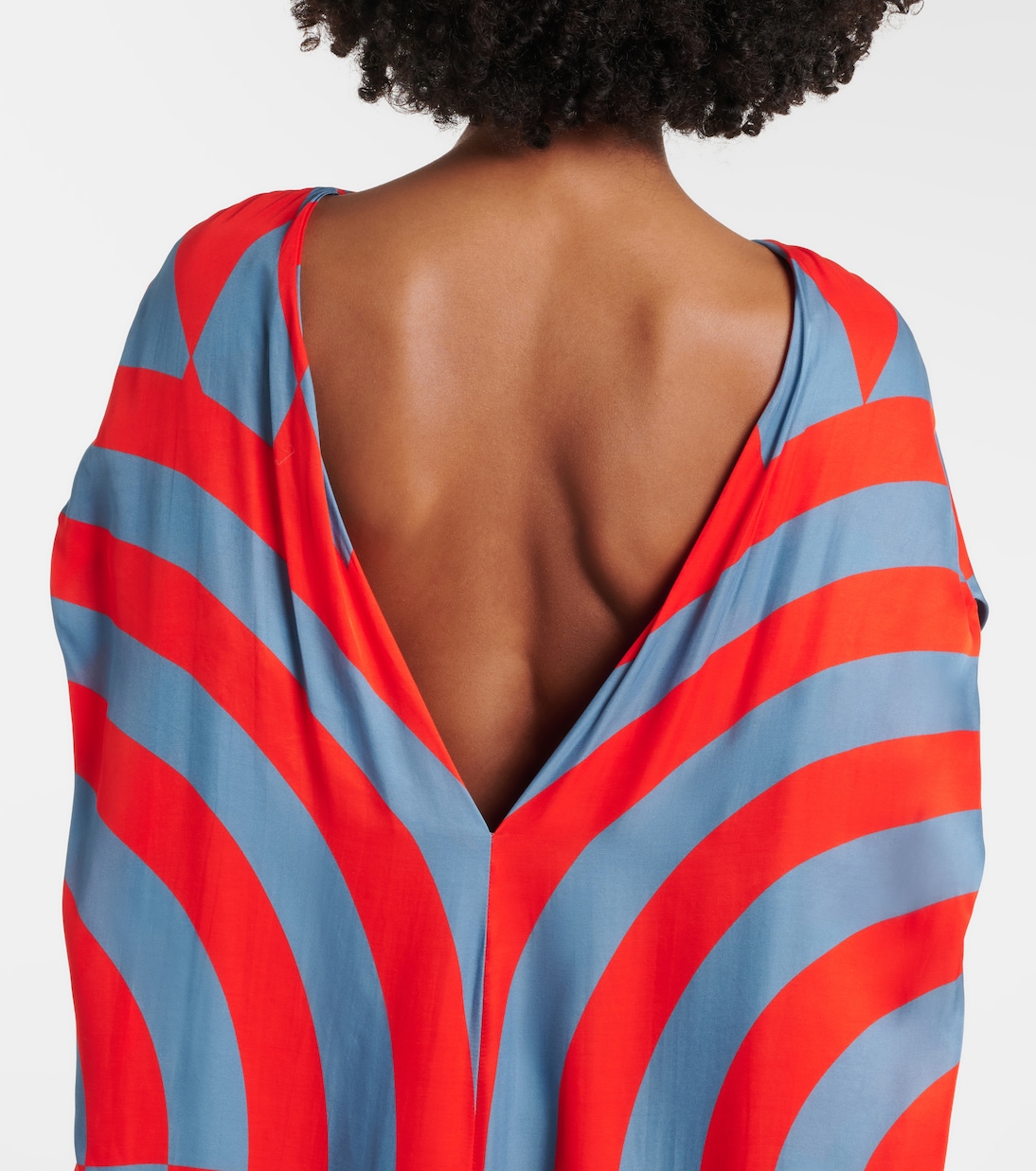 Printed satin maxi dress | Dries Van Noten