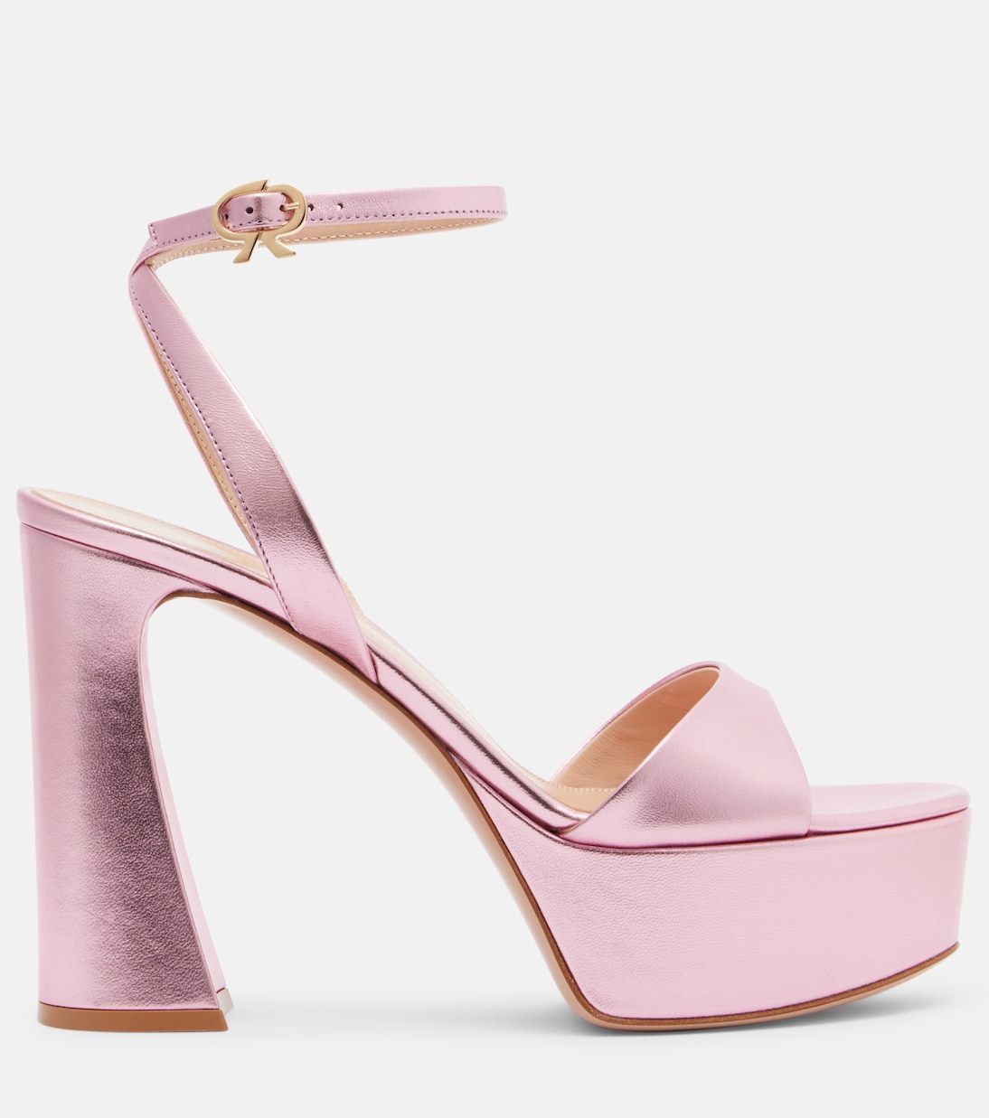 Nancy 110 leather platform sandals | Gianvito Rossi