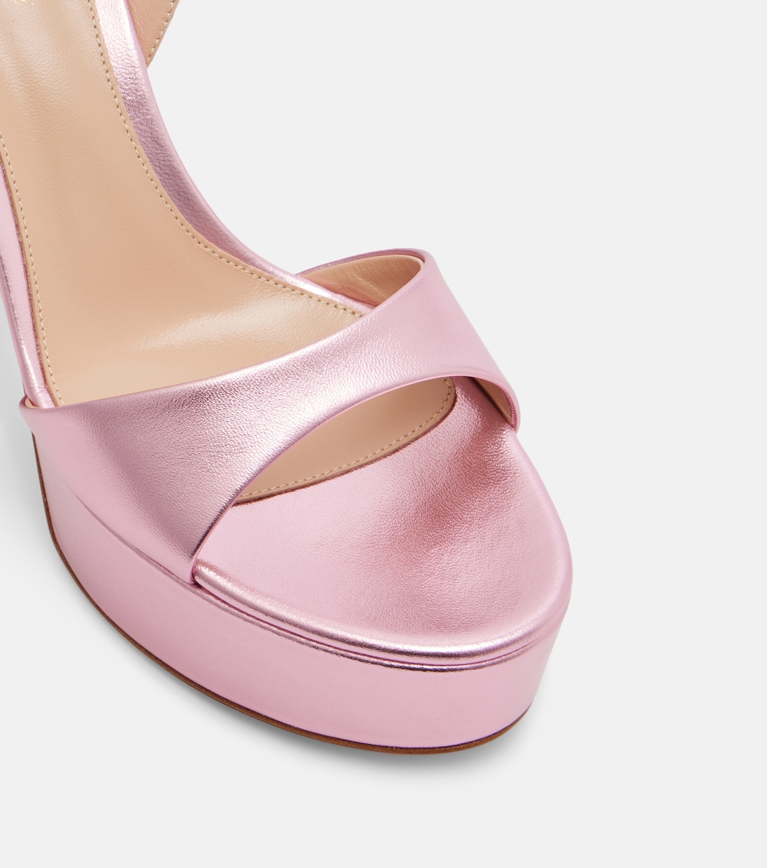 Nancy 110 leather platform sandals | Gianvito Rossi