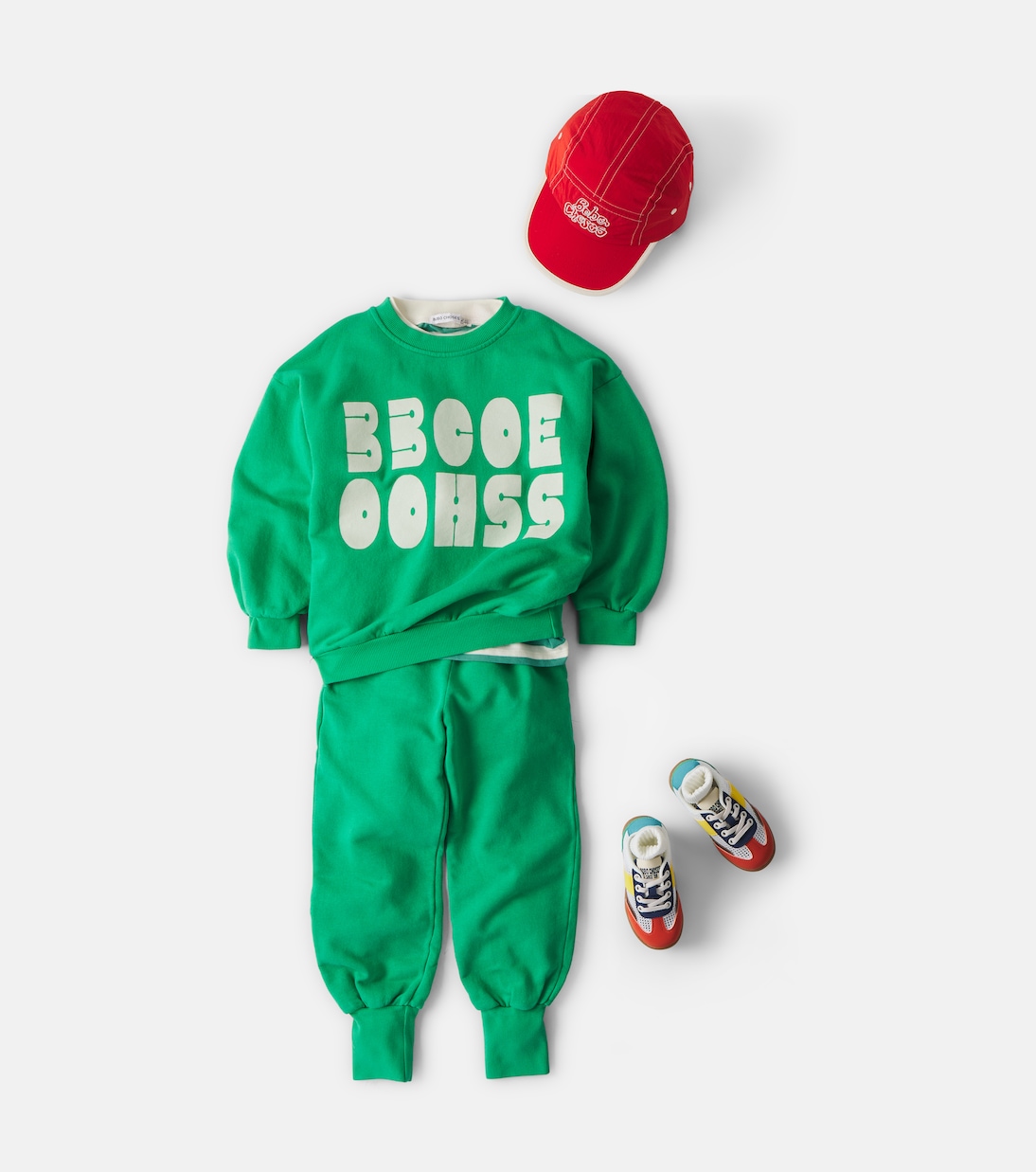 Printed cotton fleece sweatshirt | Bobo Choses