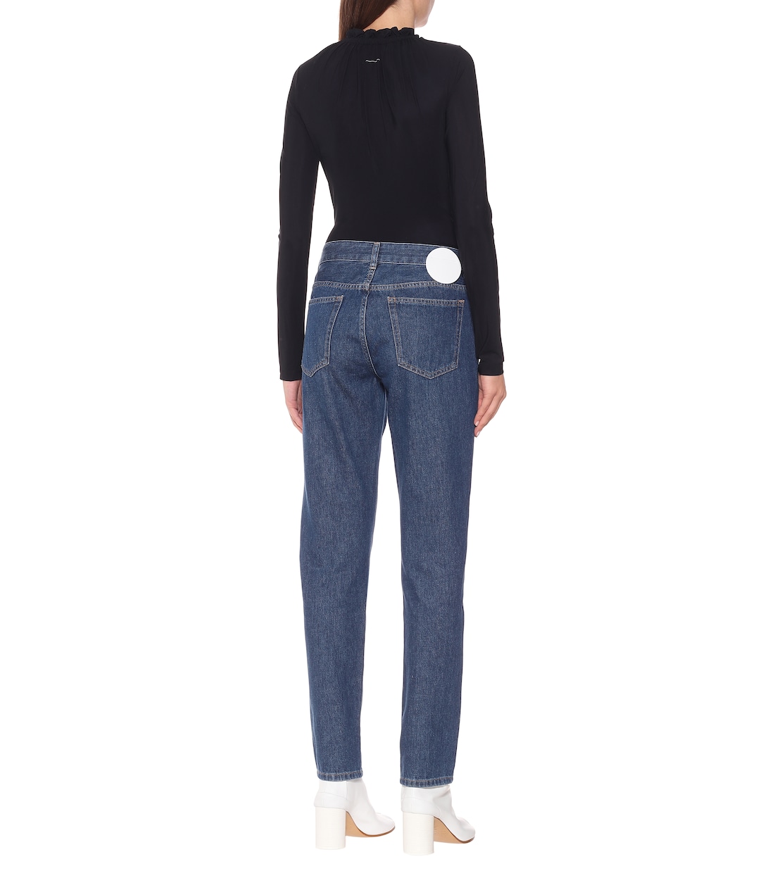 Jeans ajustados de tiro alto | MM6 Maison Margiela