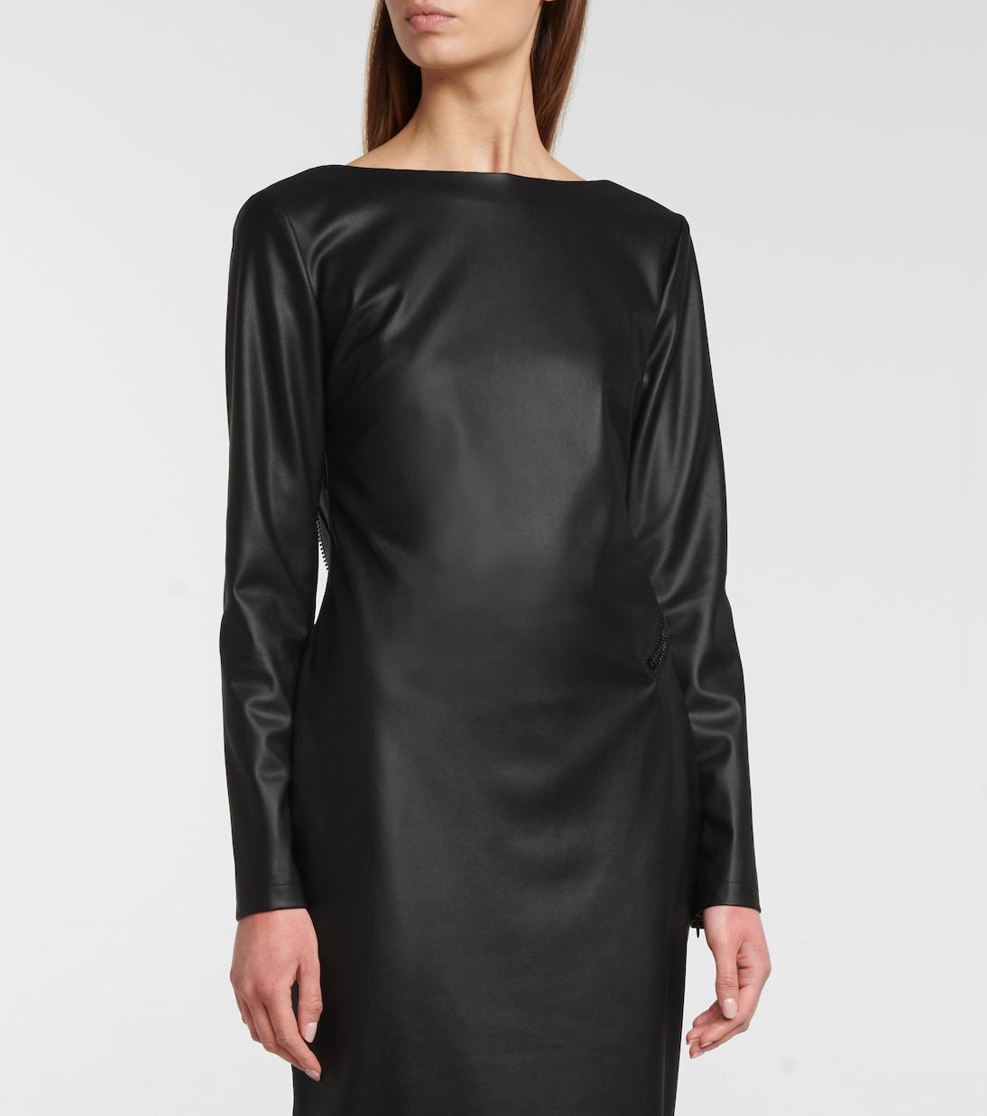 Robe midi en cuir synthétique | Tom Ford
