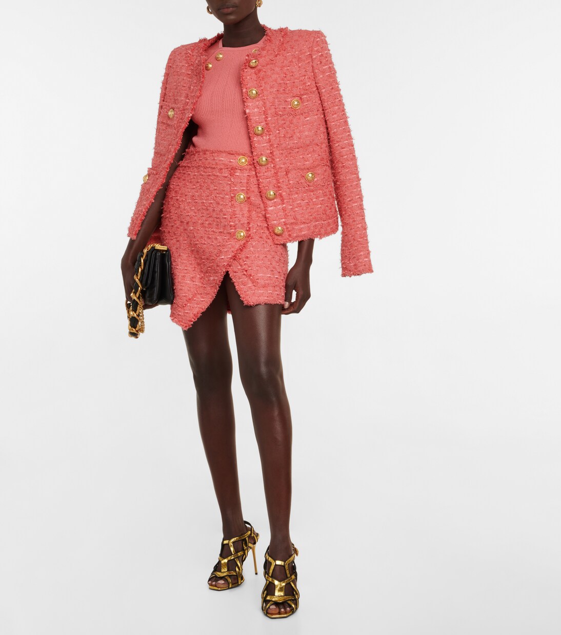 Minifalda de tweed | Balmain