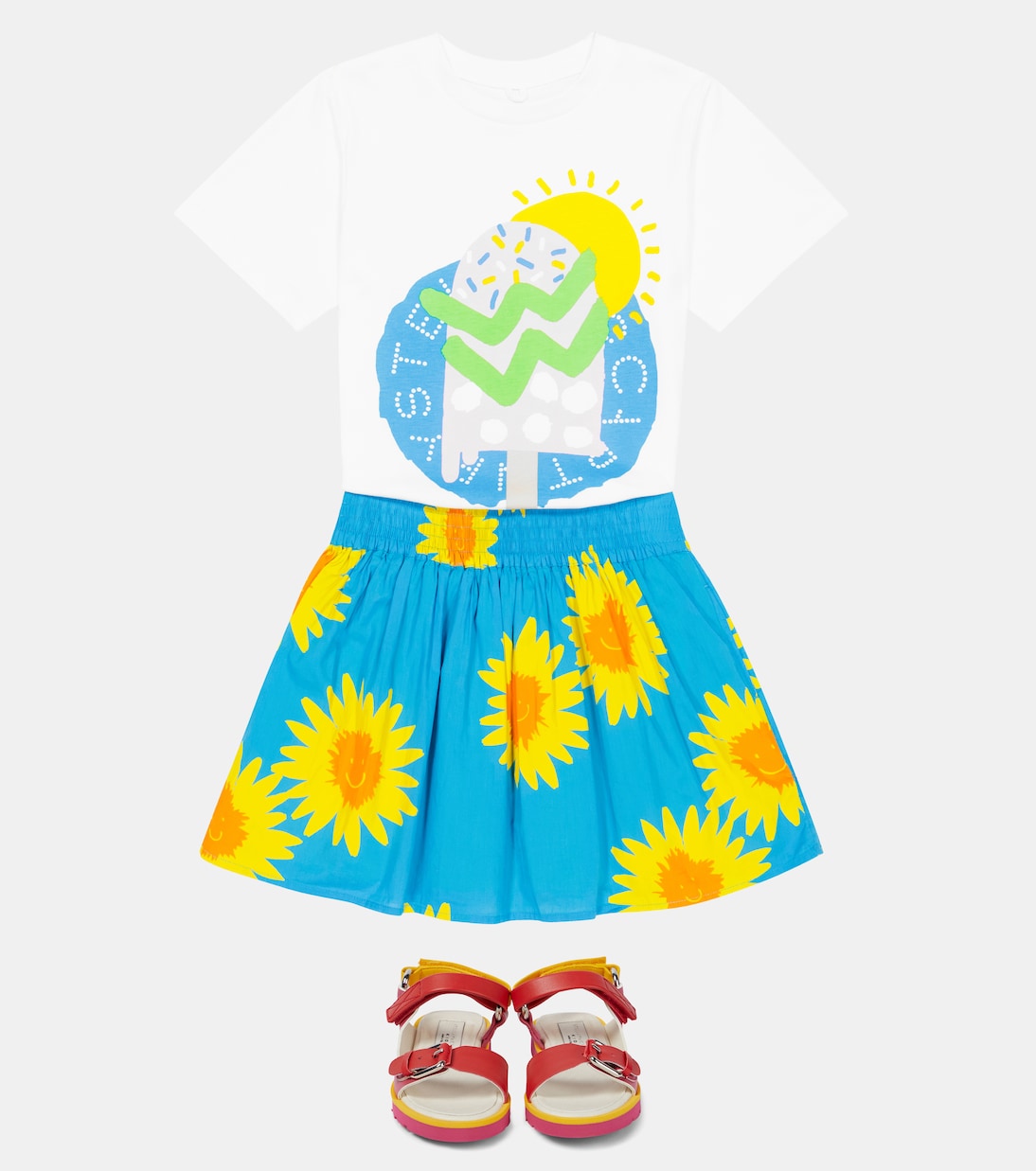 Bedruckter Rock aus Baumwolle | Stella McCartney Kids