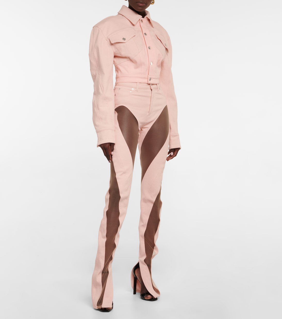 Cropped-Jeansjacke | Mugler