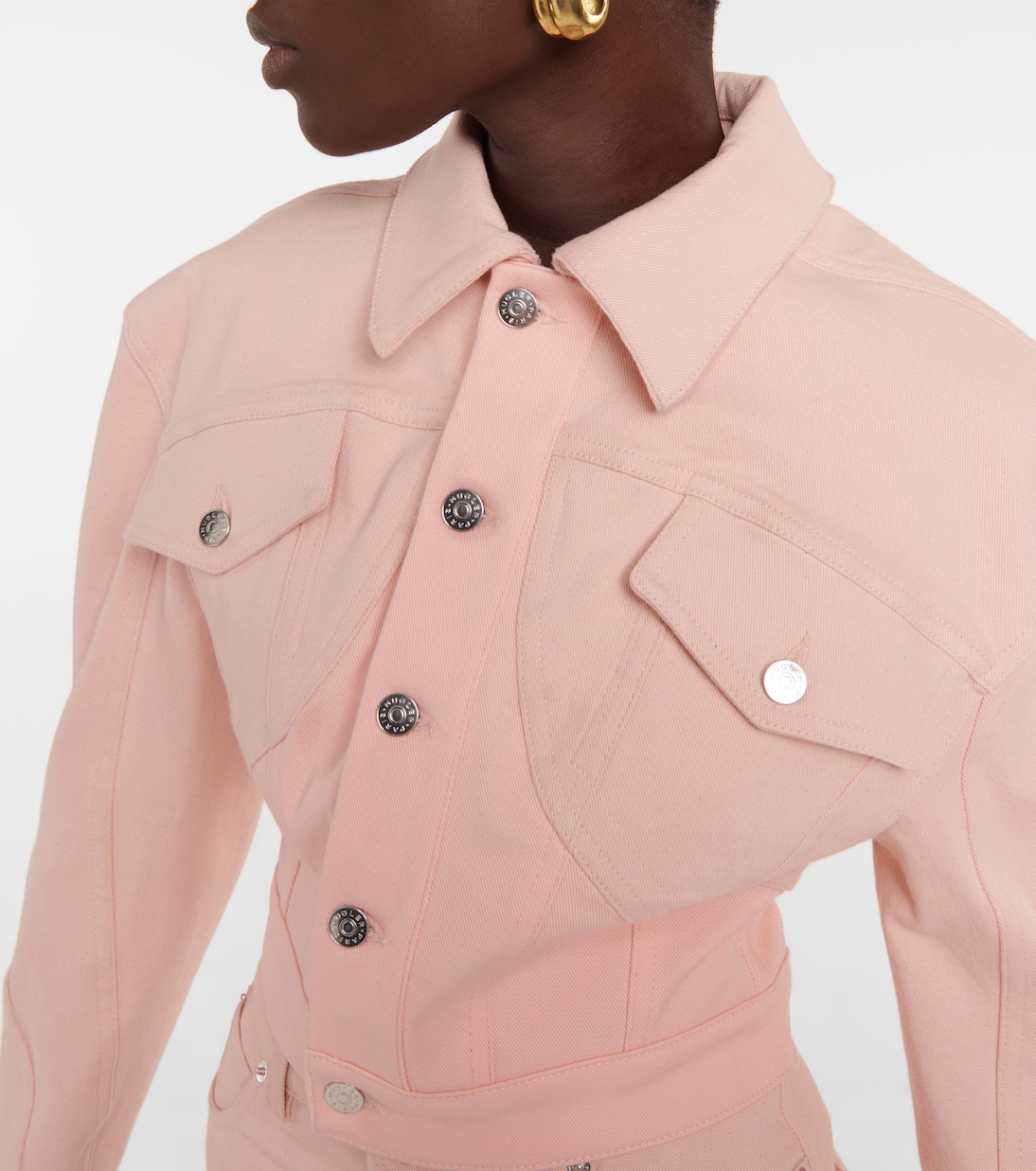 Cropped-Jeansjacke | Mugler