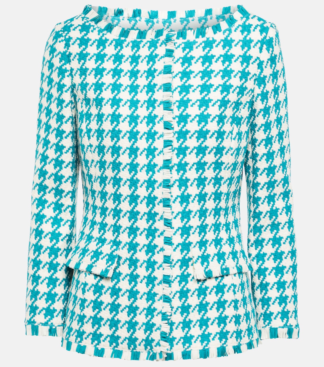 Houndstooth tweed jacket | Oscar de la Renta
