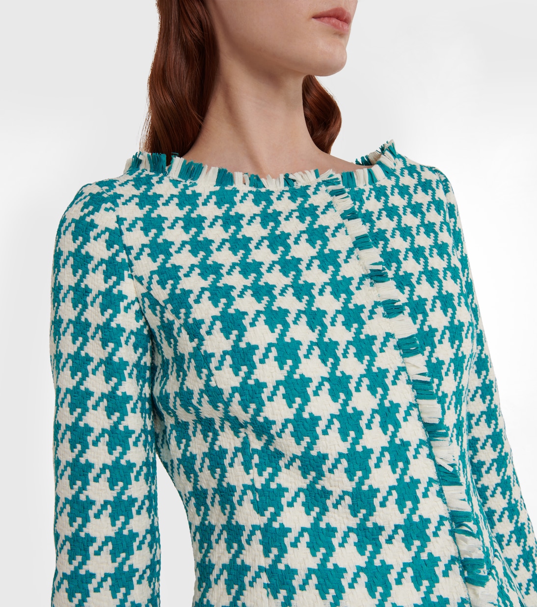 Houndstooth tweed jacket | Oscar de la Renta