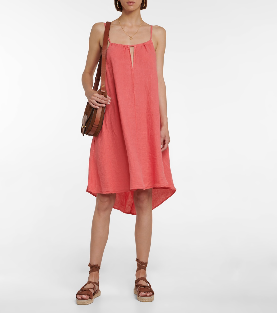 Dora linen minidress | Velvet