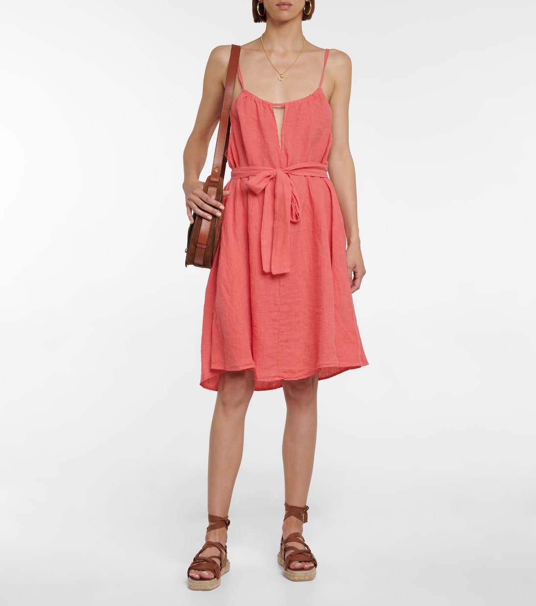 Dora linen minidress | Velvet