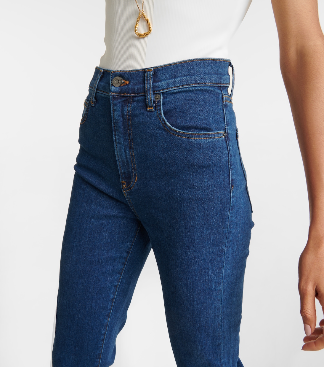 Jeans slim Ryleig a vita alta | Veronica Beard