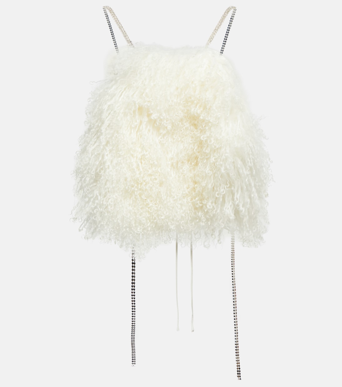 Top aus Shearling mit Kristallen | Magda Butrym