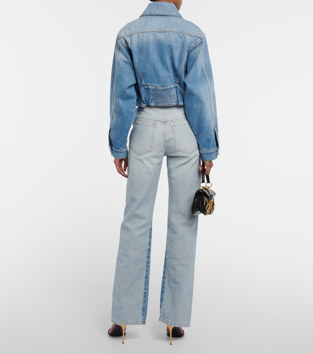 Veste raccourcie en jean | Balmain