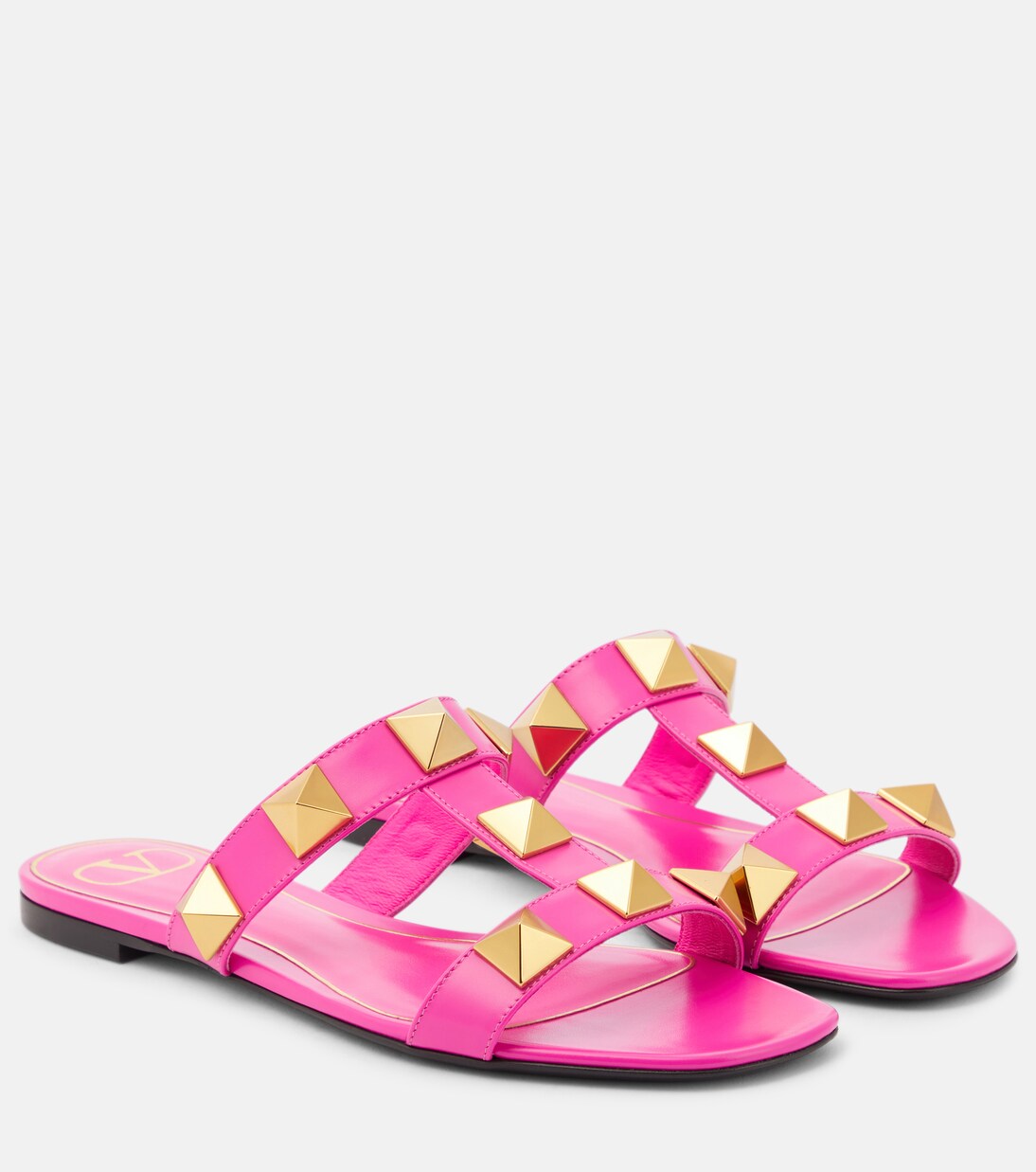 Mules Roman Stud en cuir | Valentino Garavani