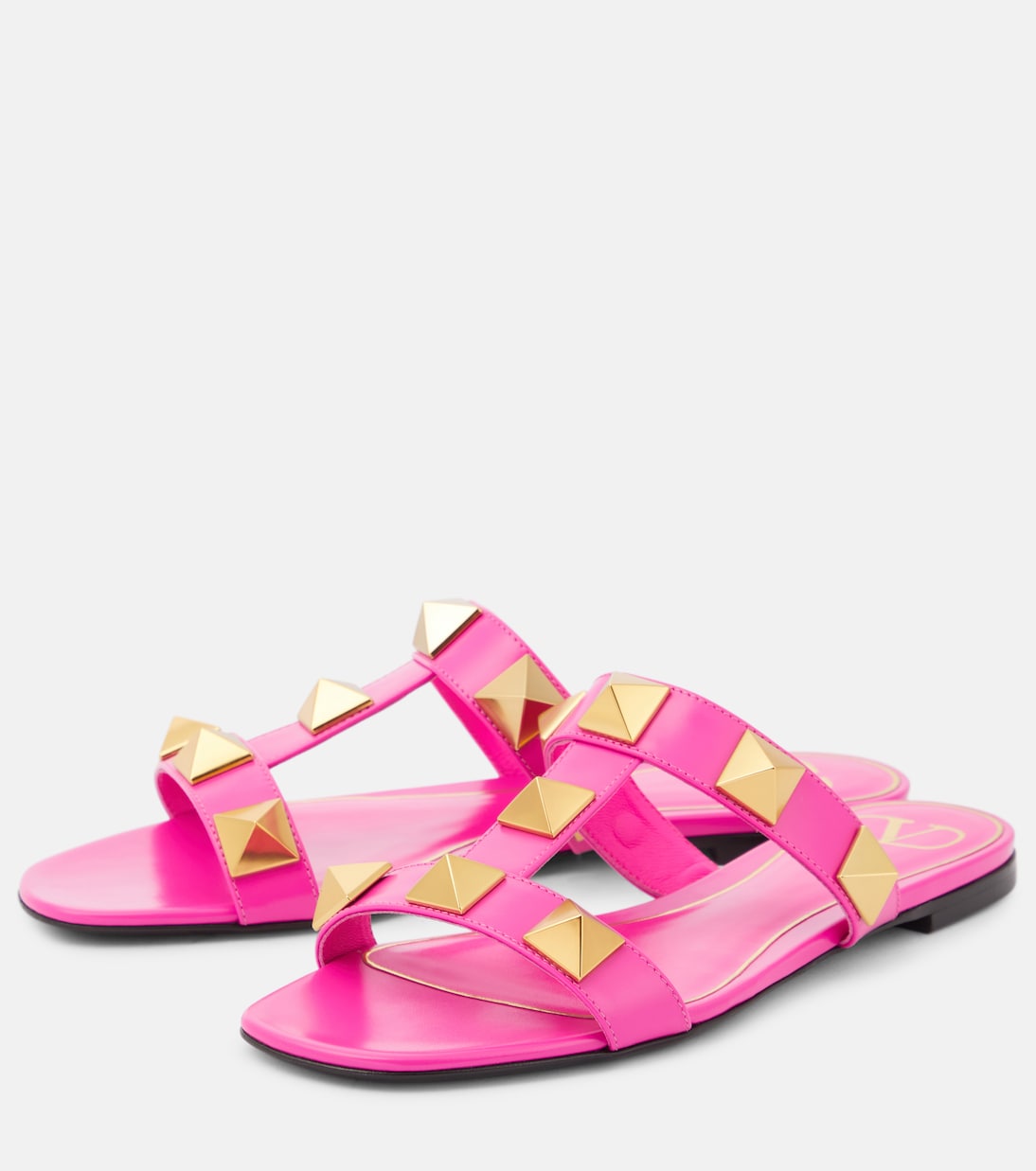 Mules Roman Stud en cuir | Valentino Garavani