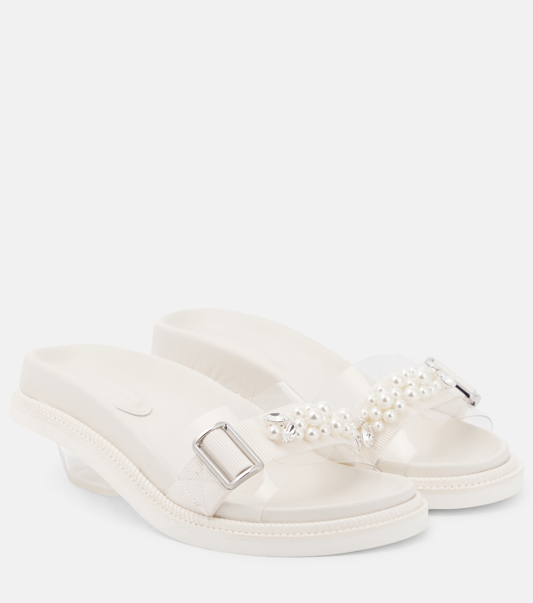 Leather slides | Simone Rocha