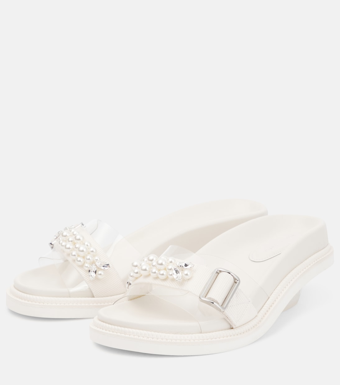 Leather slides | Simone Rocha