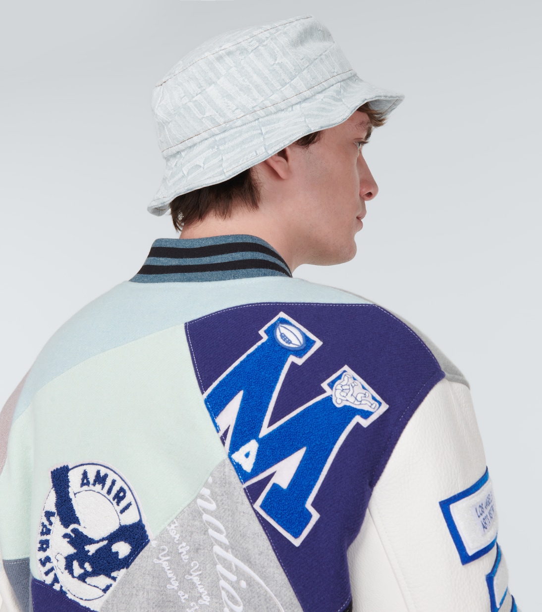 Logo denim bucket hat | Amiri